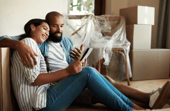 couple reviewing documents