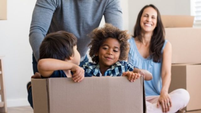 family - kids in a box
